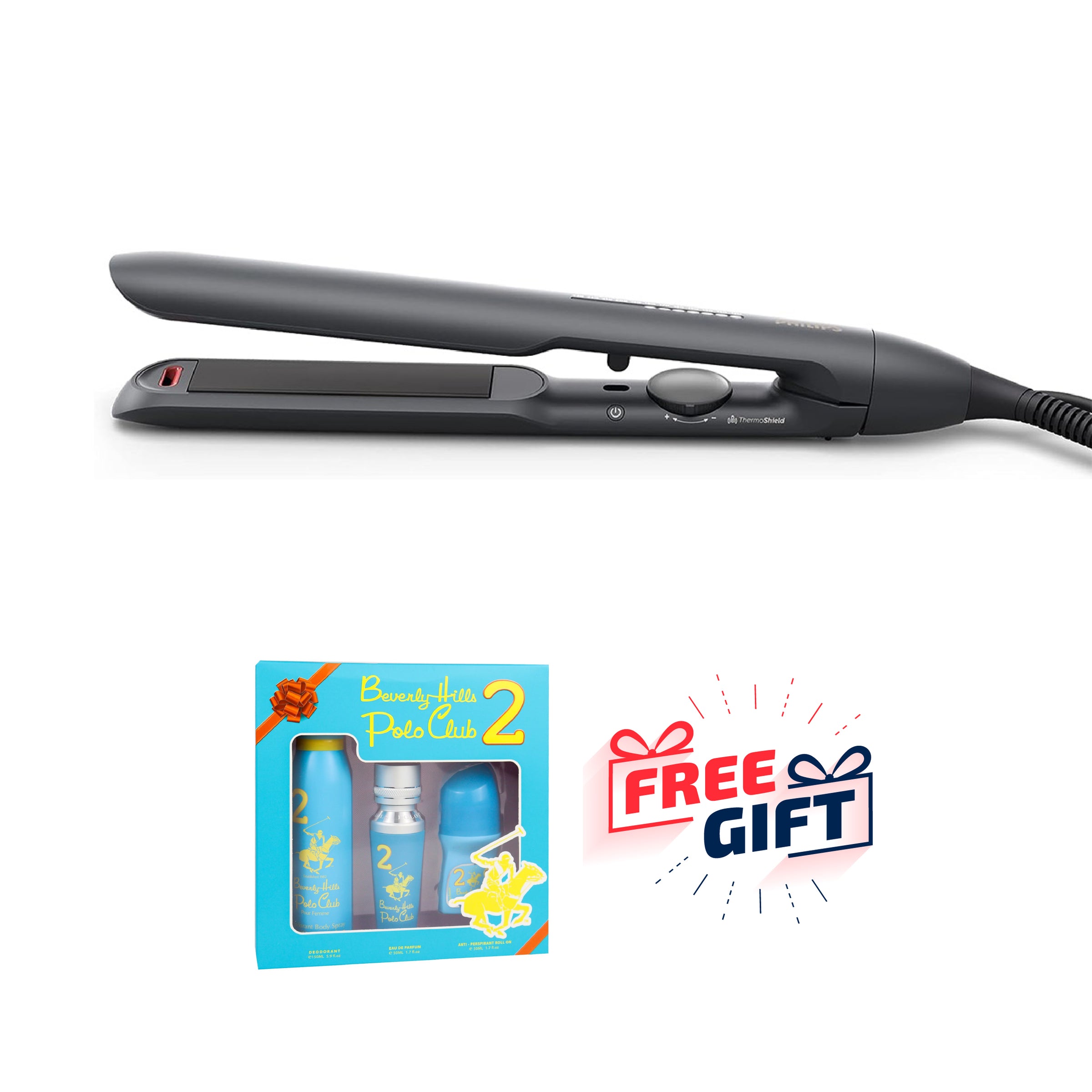 Philips BHS510 ThermoShield Technology Straightener, Black