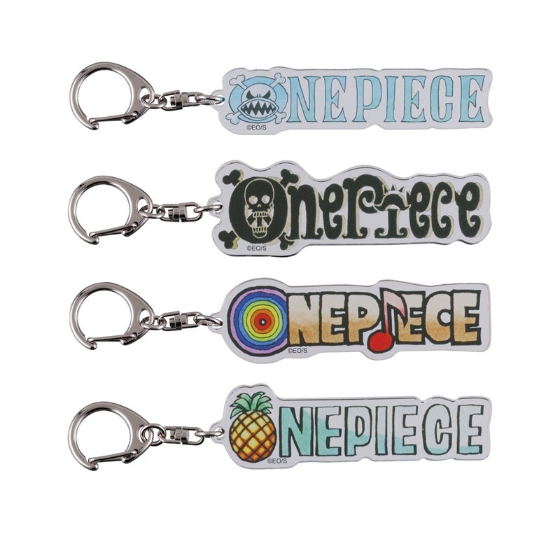 ONE PIECE』ロゴがいっぱいアクリルクリアキーホルダー