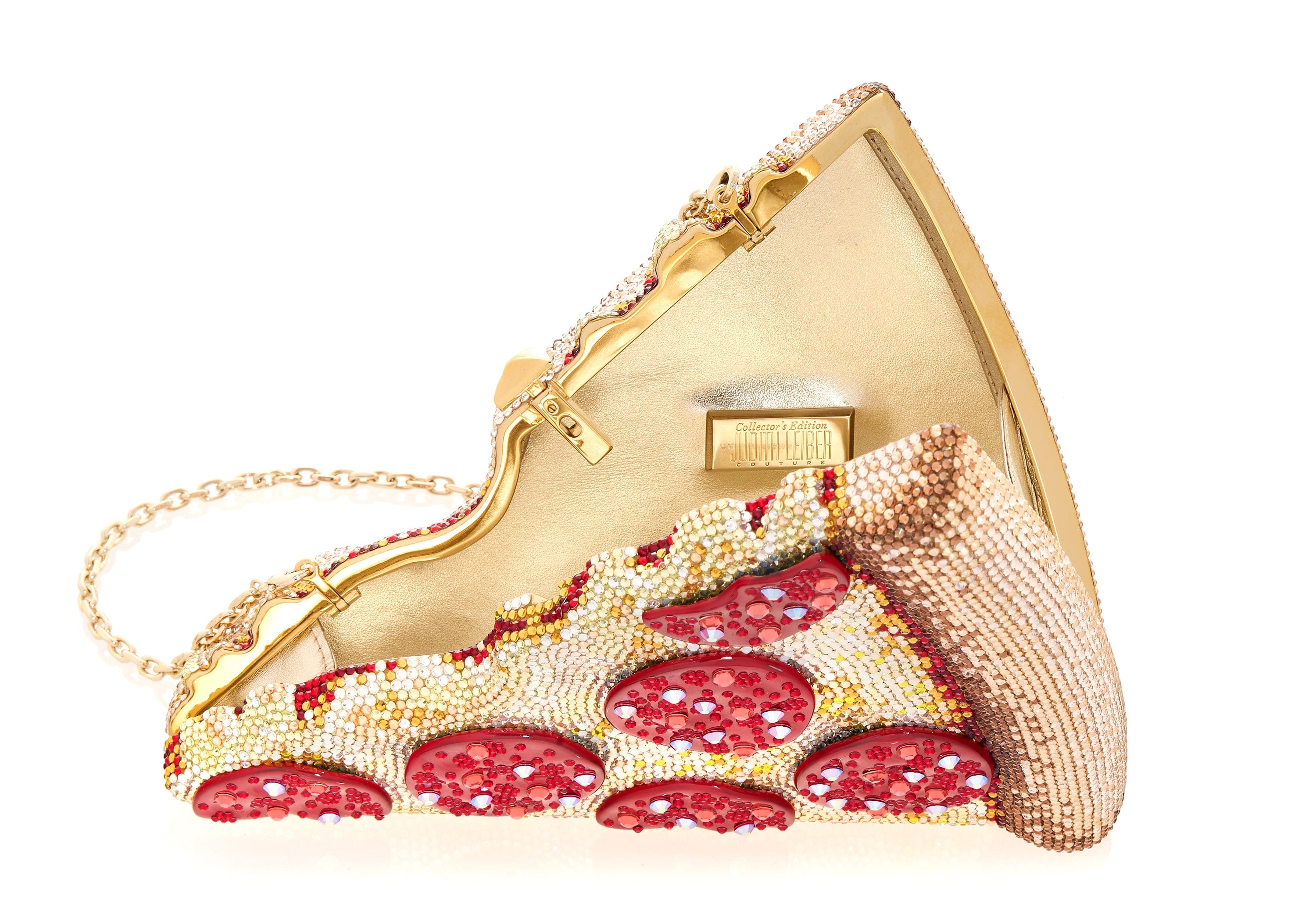 Pizza Pepperoni Clutch - Couture Bags | Judith Leiber
