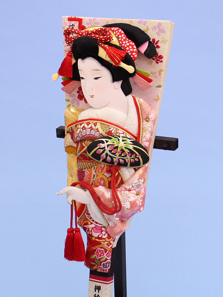 押絵羽子板13号 雅 黒台付き – 寿鳳人形の東芸