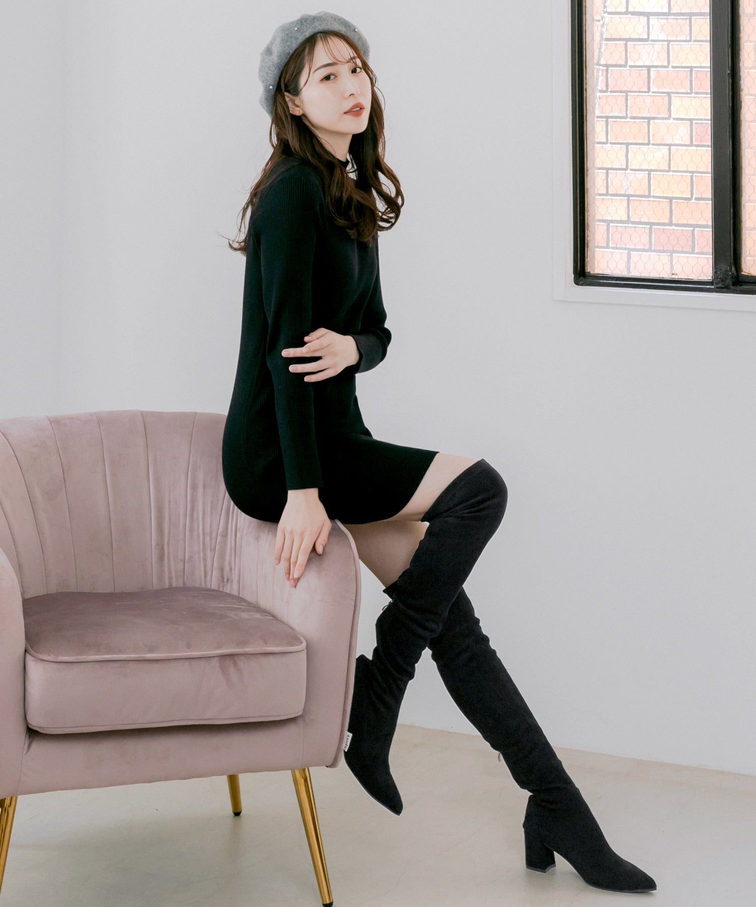 スレンダーニーハイブーツ JB24667 | レディースファッション通販