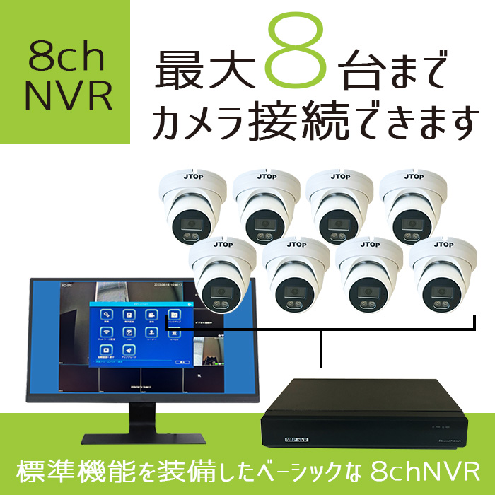 製品紹介 ―8ch NVRセット― - JTOP