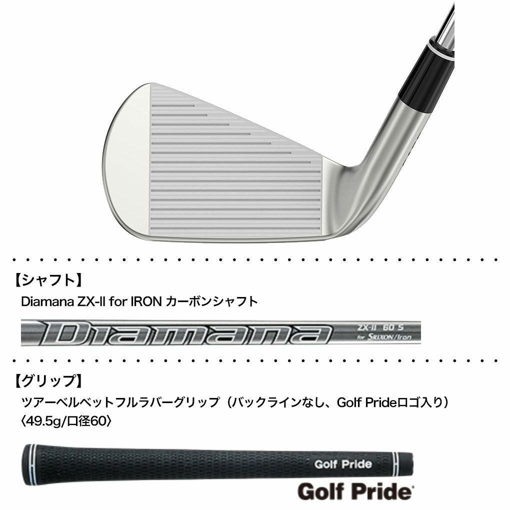 毎日発送】スリクソン ZX4 Mk II アイアン 6本組(#5-9,PW) メンズ 右用