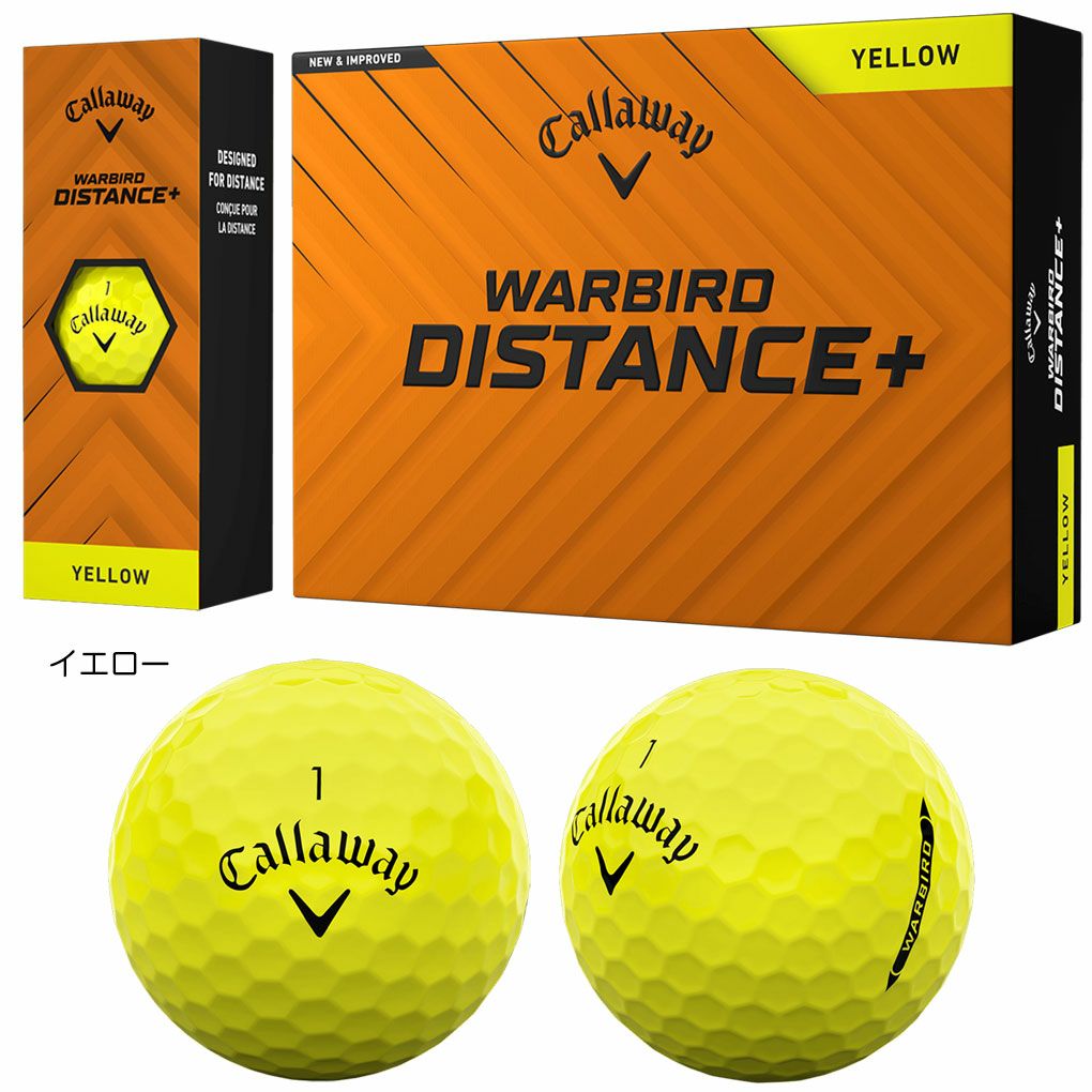 キャロウェイ 2025 WARBIRD DISTANCE+ ゴルフボール 1ダース(12球入