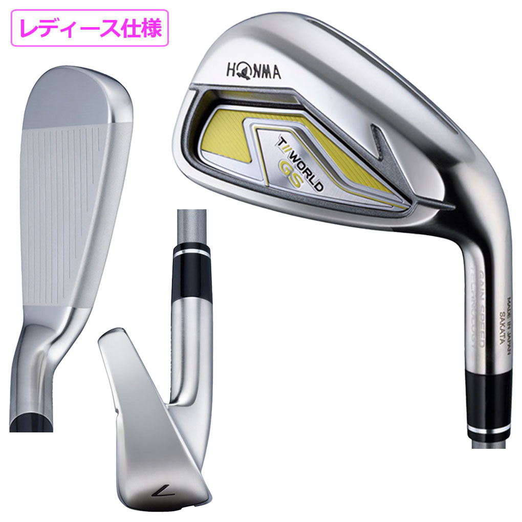 本間ゴルフ T//WORLD GS LADIES IRON アイアン 7本セット(6-11,SW