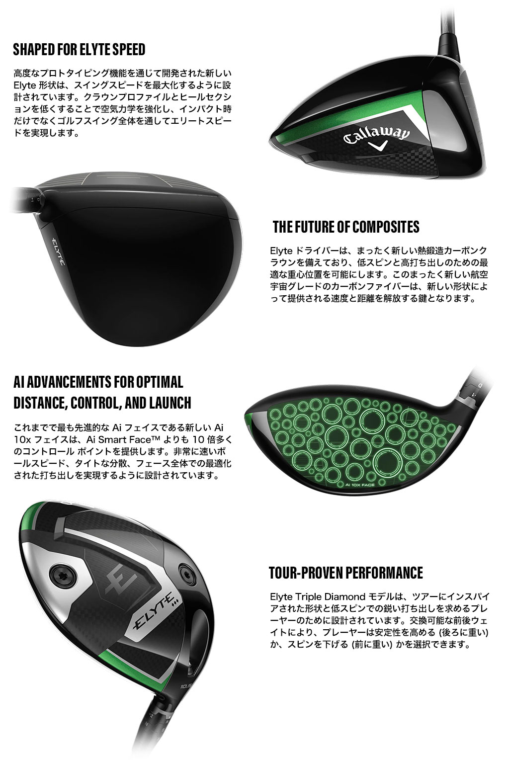 キャロウェイ ELYTE Triple Diamond Driver エリート ドライバー