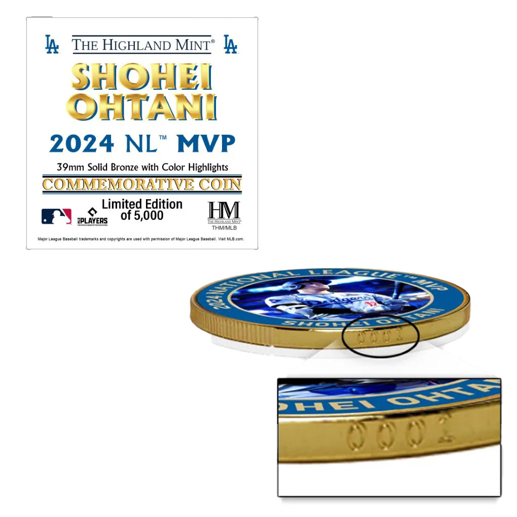 大谷翔平 2024 ナショナルリーグ MVP 受賞 記念コイン Shohei Ohtani