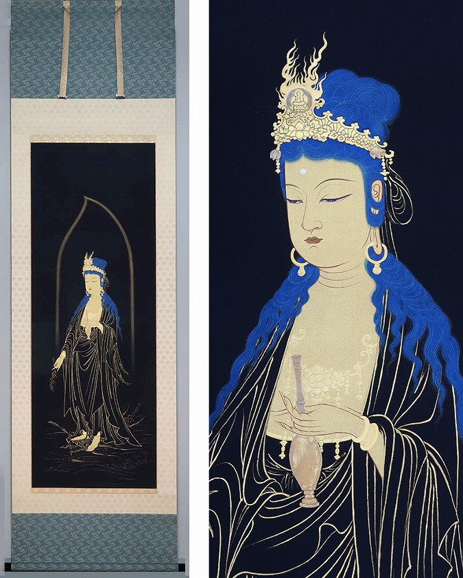 伊藤芳峡 持經観世音 | 掛軸(掛け軸)販売／表装ご依頼は掛軸いっぷく