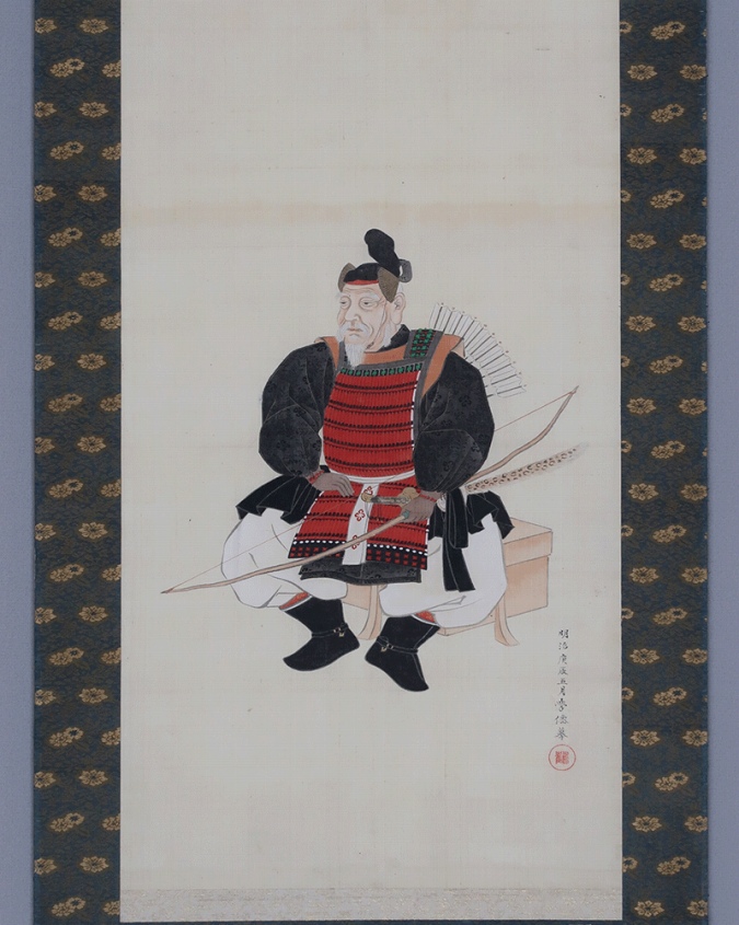 大庭学僊 武者 | 掛軸(掛け軸)販売／表装ご依頼は掛軸いっぷく掛軸