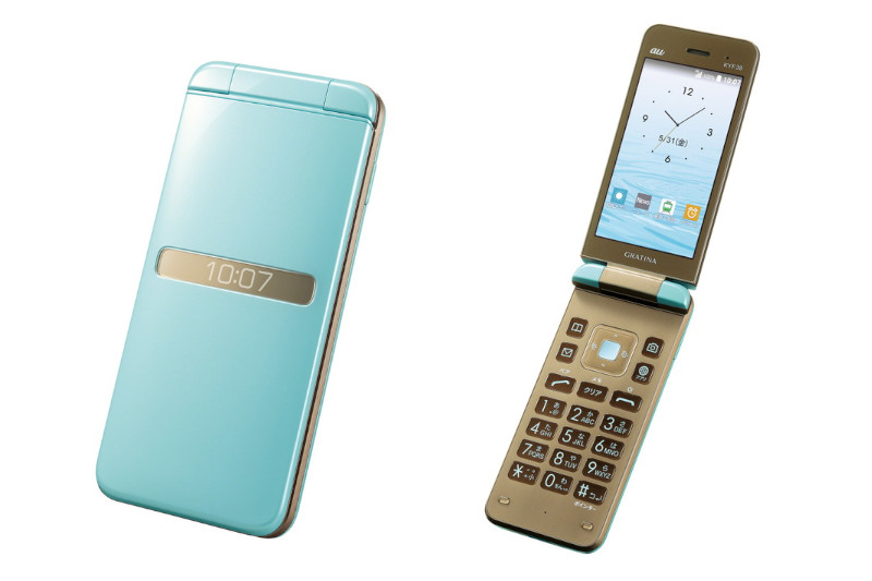 au、＋メッセージ対応のフィーチャーフォン「GRATINA KYF39