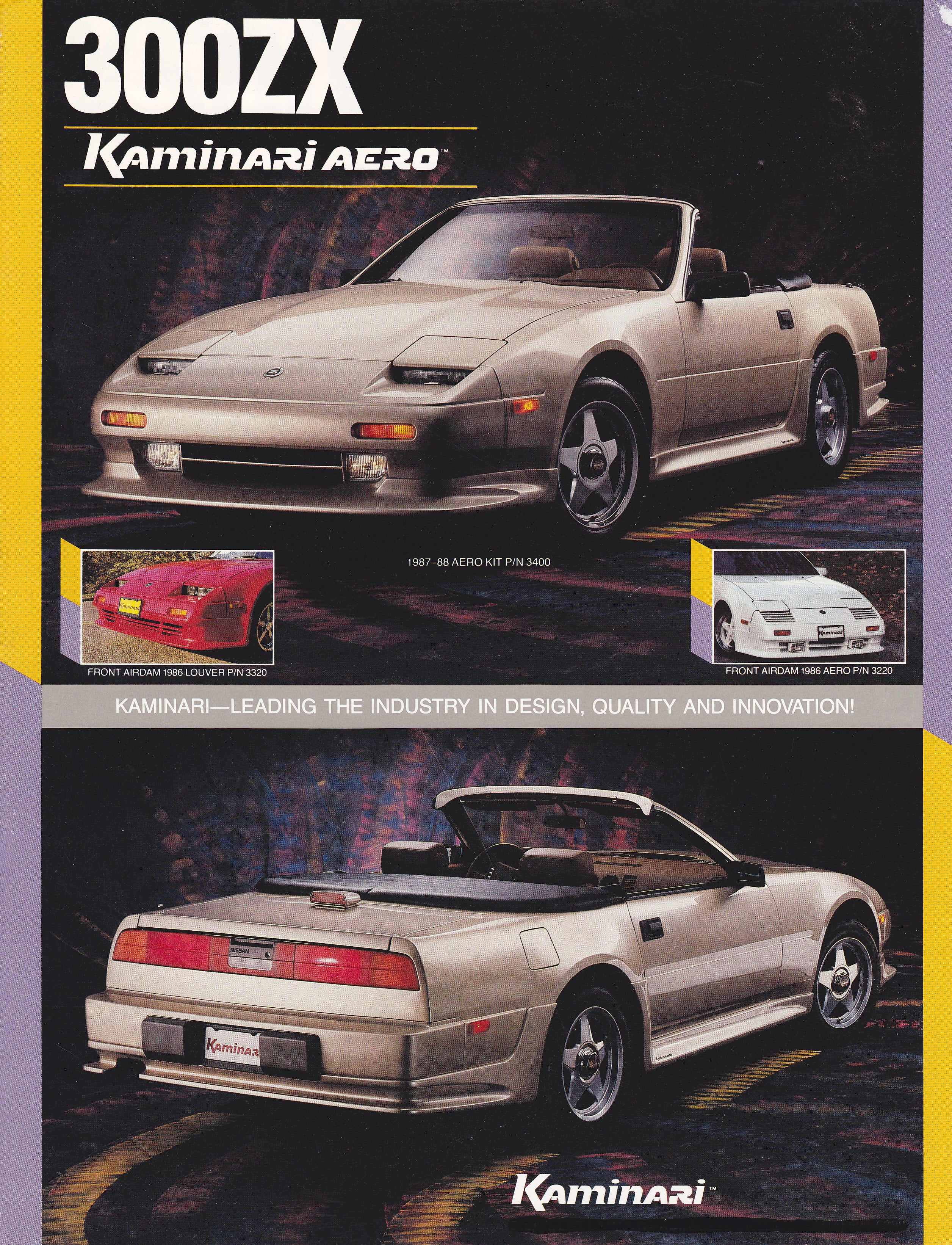 KA30400 NISSAN 300ZX Z31 1987-1989 4PC LIP KIT FRP | Kaminari