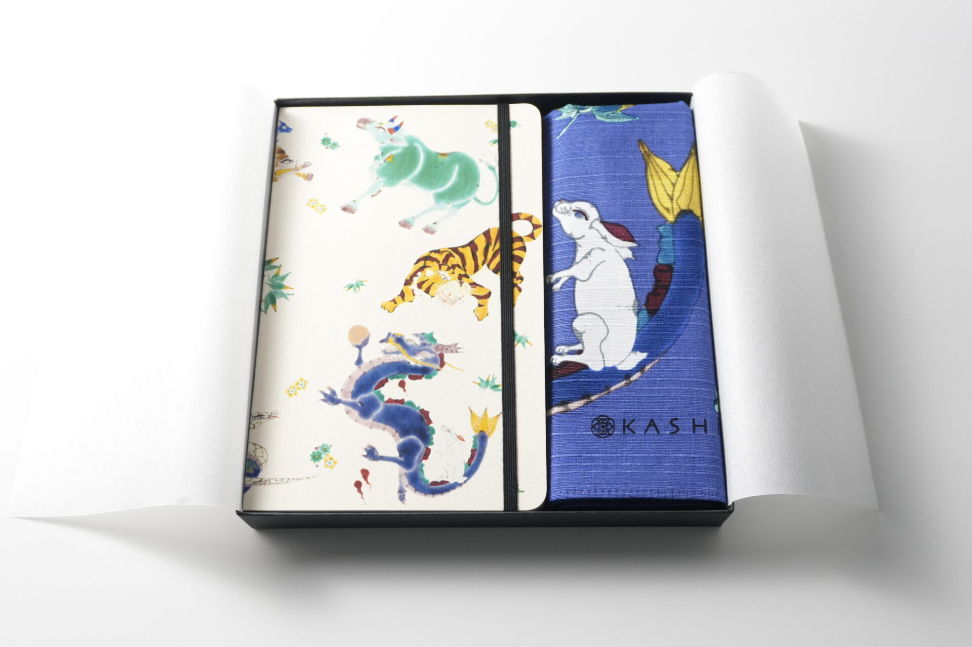 包む、綴る、旅する −ギフトセット-十二支ノート× 十二支風呂敷