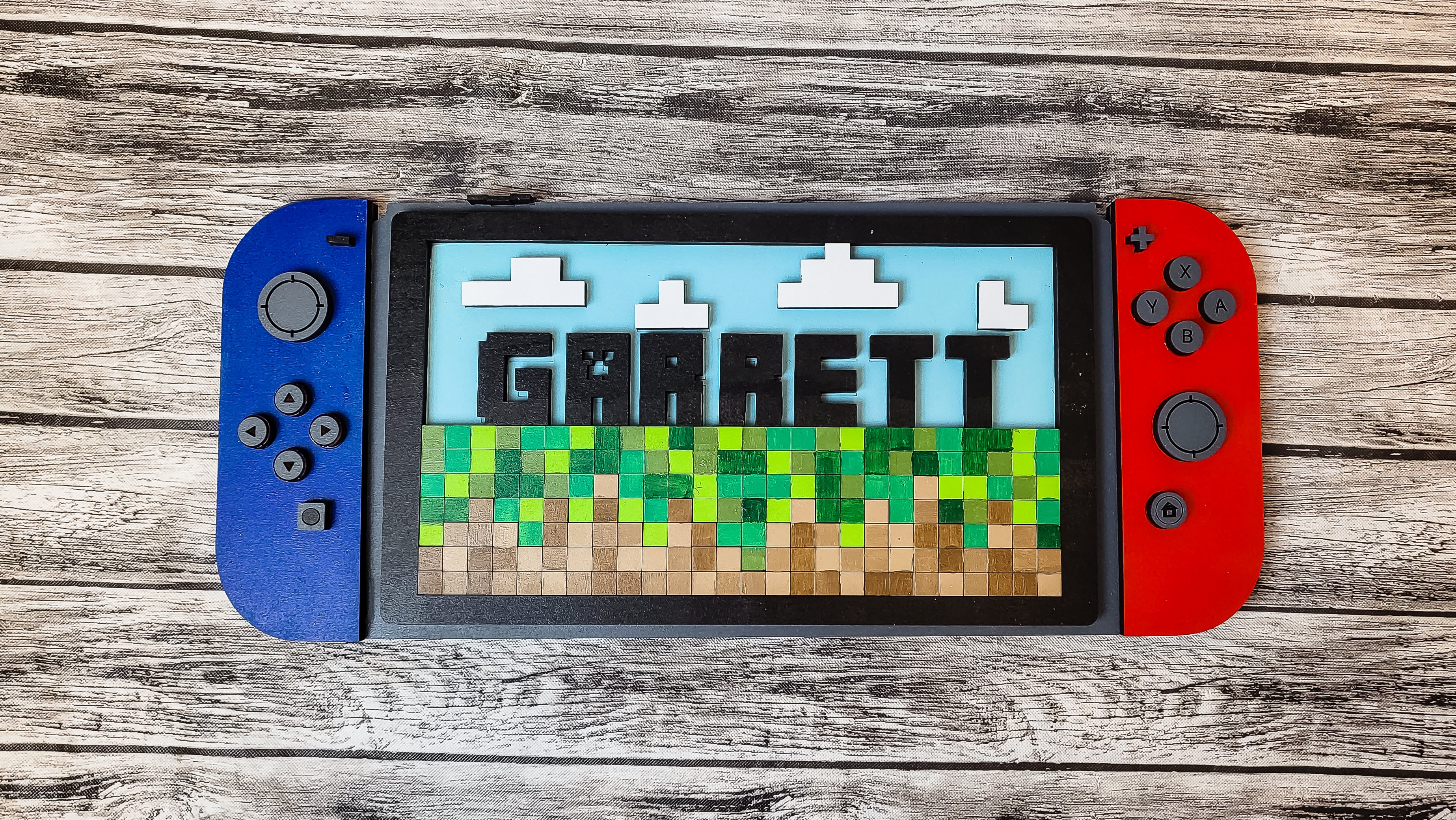 3D Personalized Nintendo Switch Minecraft DIY Unfinished Kit – Kim
