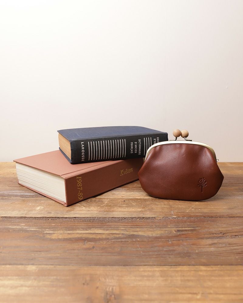 手になじむやさしい曲線「ドロップツリー木玉 親子がま口」 | Kanmi