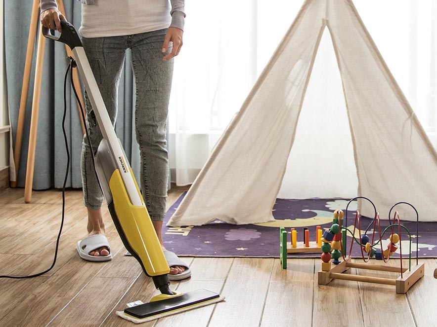 水だけで除菌、ケルヒャー初の家庭用スチームモップ - 家電 Watch