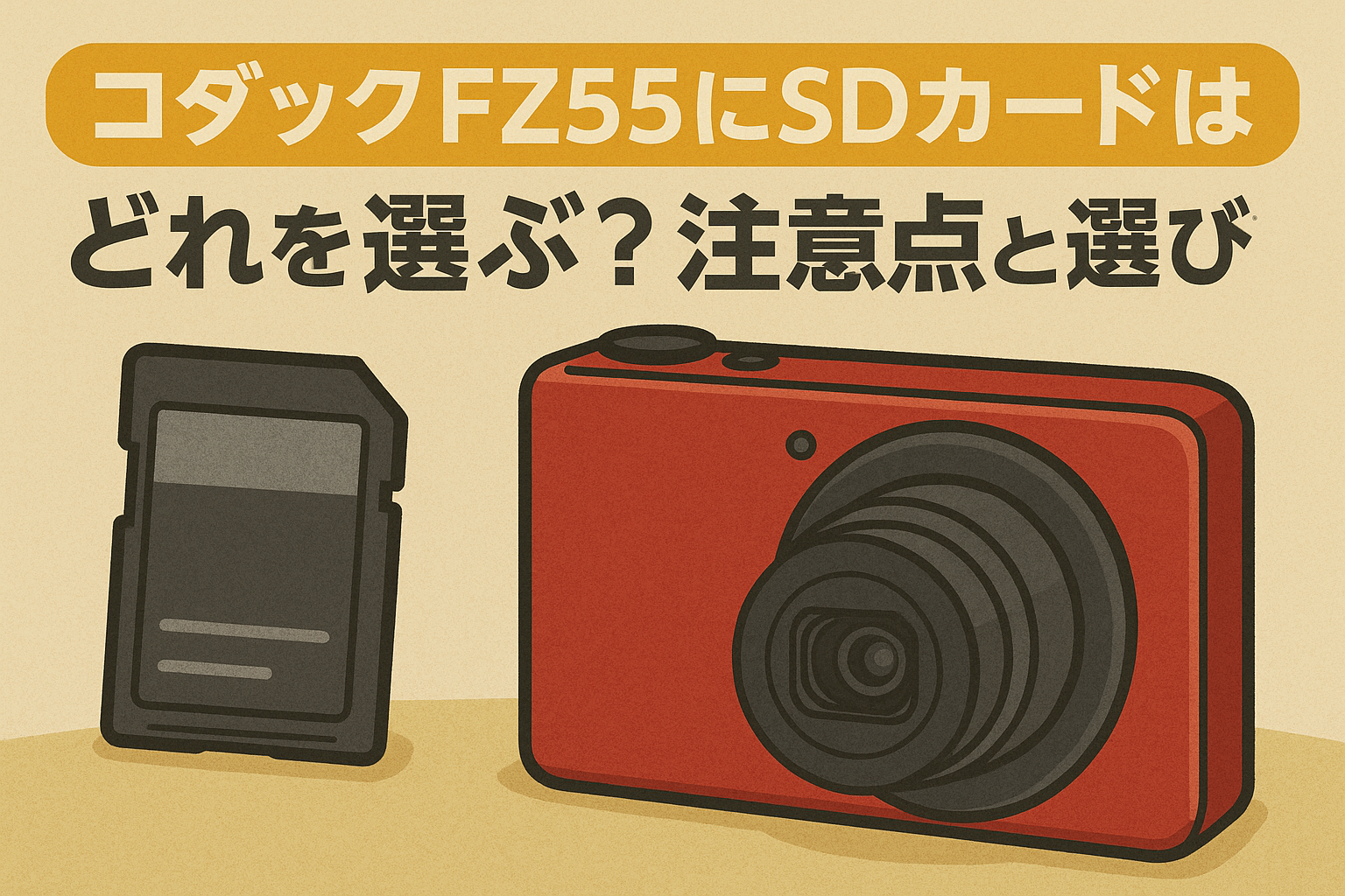 コダックFZ55にSDカードはどれを選ぶ？注意点と選び方 | 家電どれ？