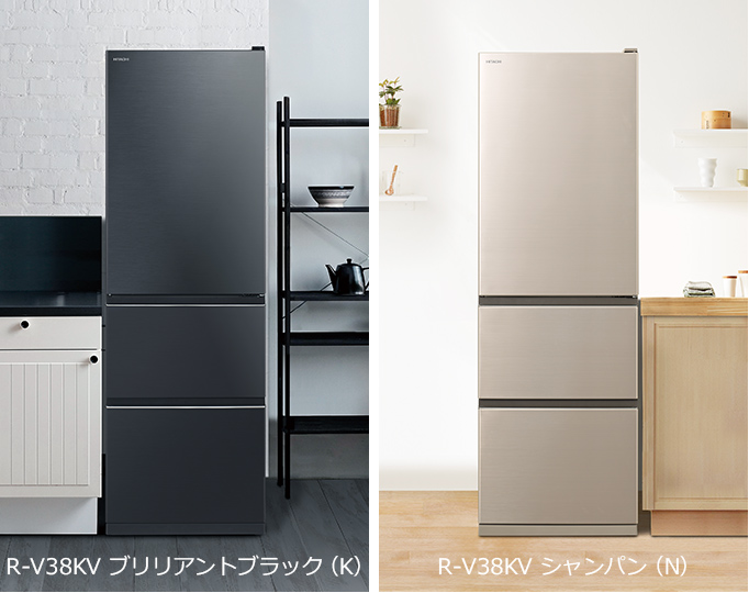 2019年式 375L HITACHI 冷蔵庫 R-V38KV(N) 日立 R-V38KV 価格比較