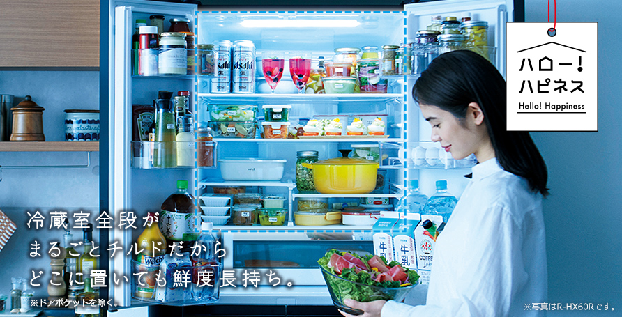 Hタイプ R-H52N ： 冷蔵庫 ： 日立の家電品