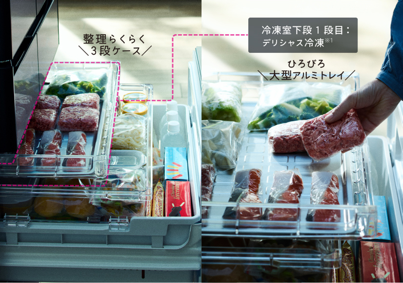 HXCCタイプ R-HXCC62X ： 冷蔵庫 ： 日立の家電品