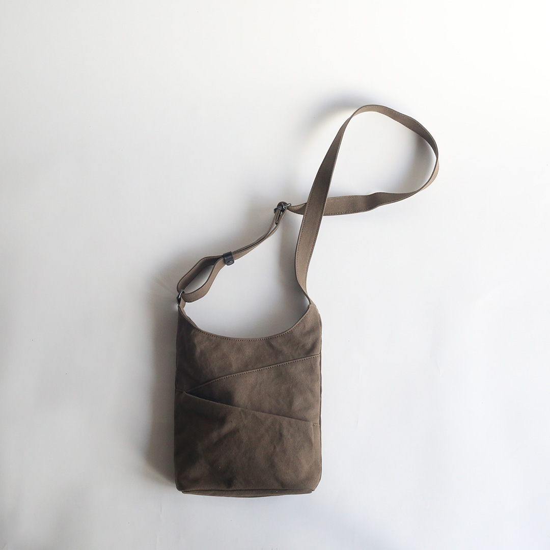 備長炭染め帆布ミニノコショルダーバッグ | 香久山鞄