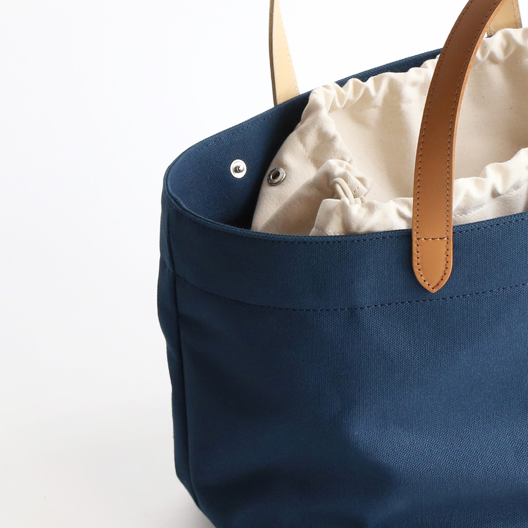 8号帆布の巾着ミドルトート | 香久山鞄