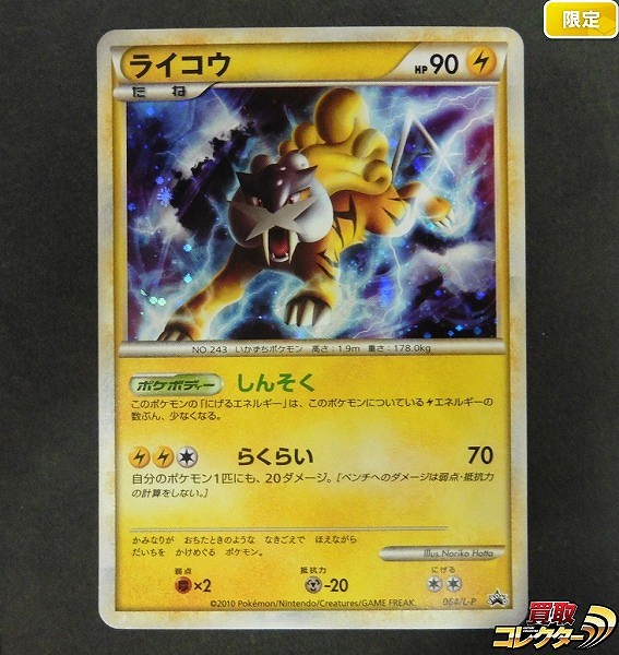 参考価格】ライコウ 064/L-P プロモ 色ちがいのポケモンプレゼント