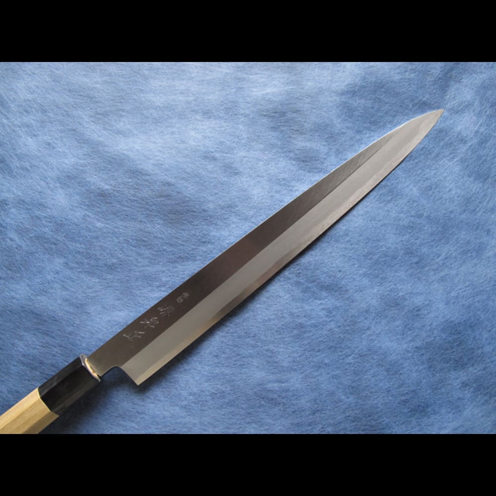 東源正虎？ フグ引き包丁 青鋼 天然砥石で本刃付け済み❗️ 青鋼ふぐ引