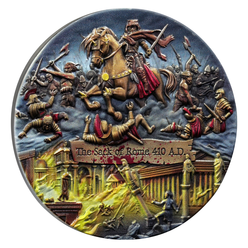 5 dollars Silver Coin 'The sack of Rome 410 A.D