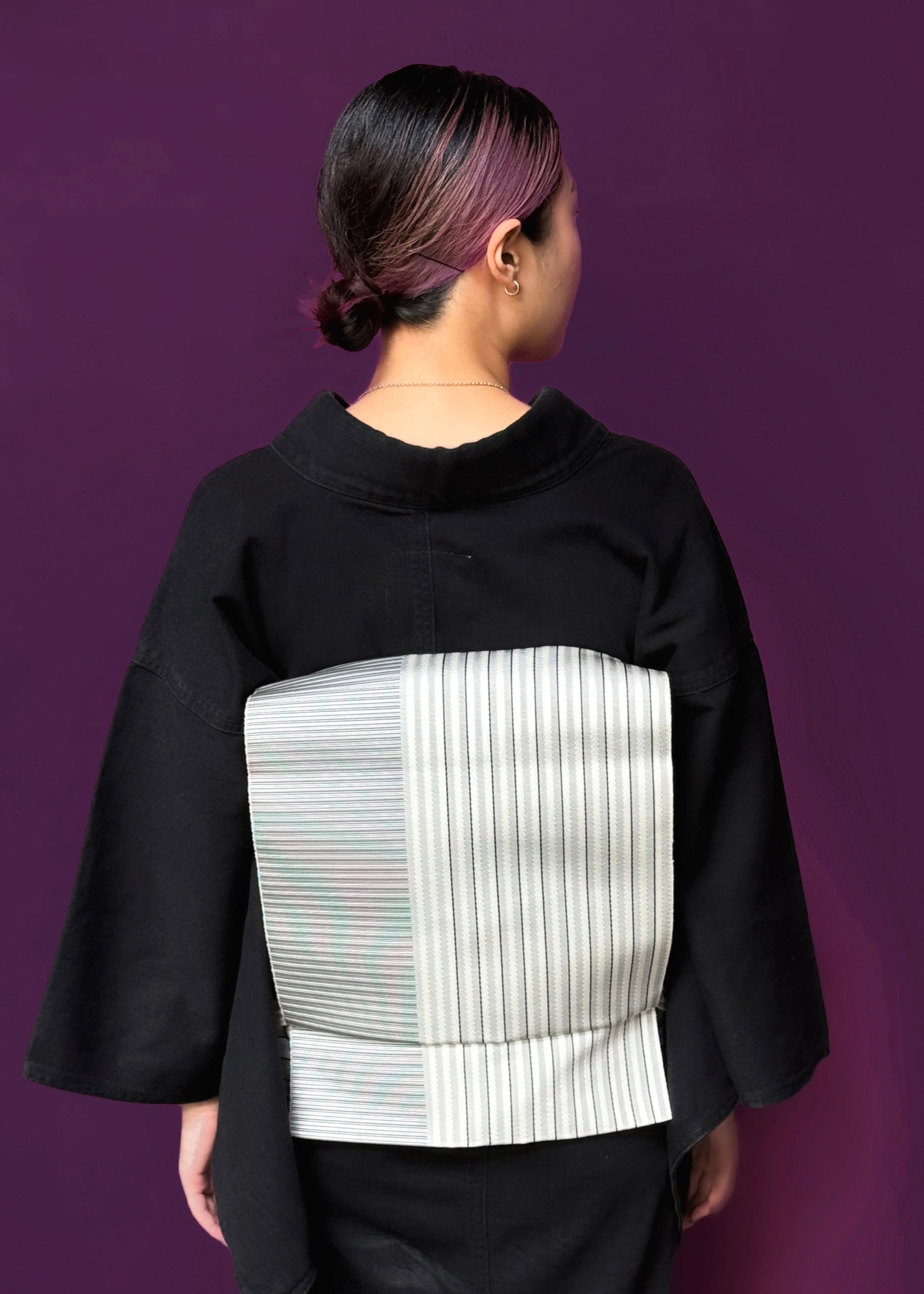 名古屋帯｜八寸｜伊達縞｜西村織物｜博多織｜仕立て上がり