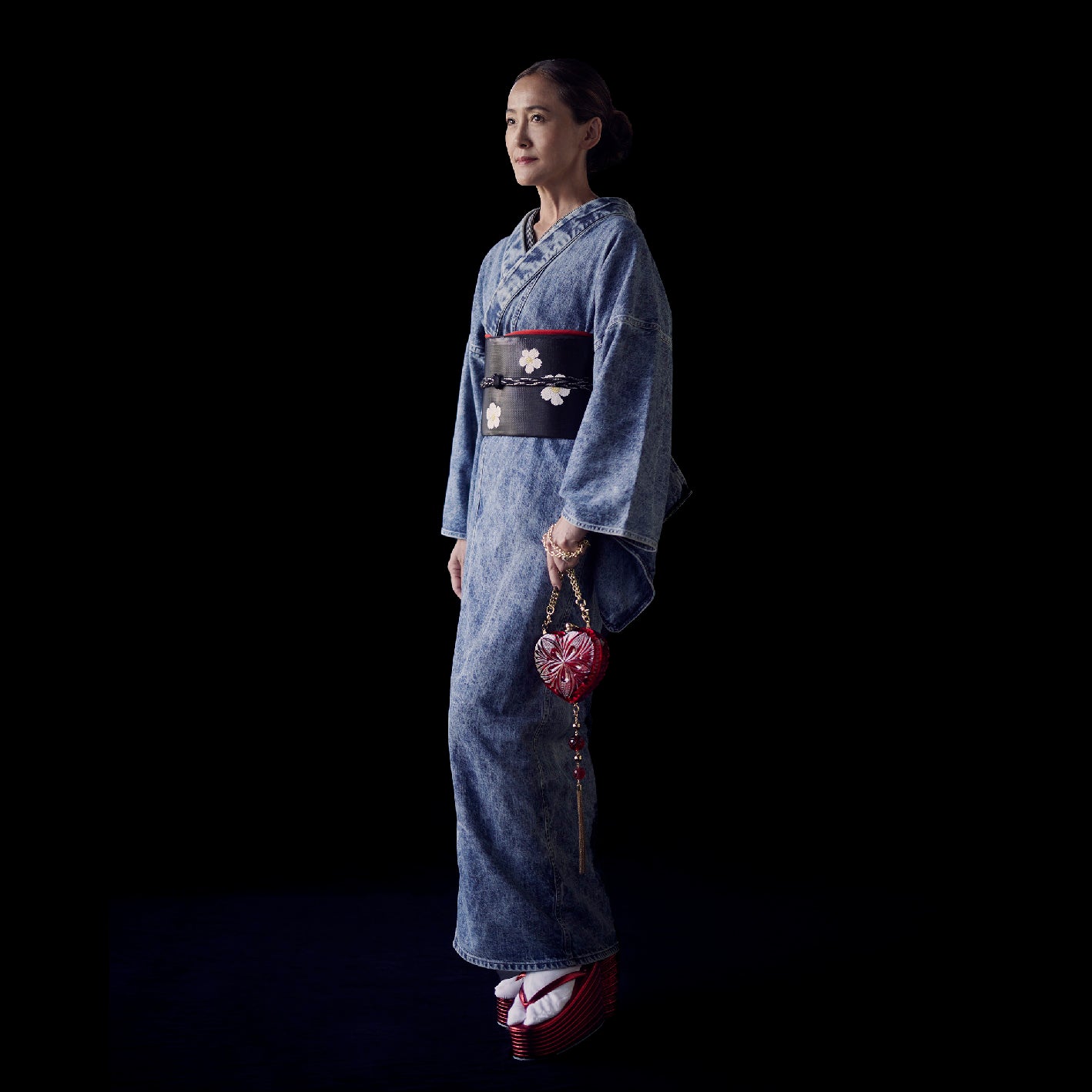 デニム着物｜ケミカル｜レディース｜KAPUKI