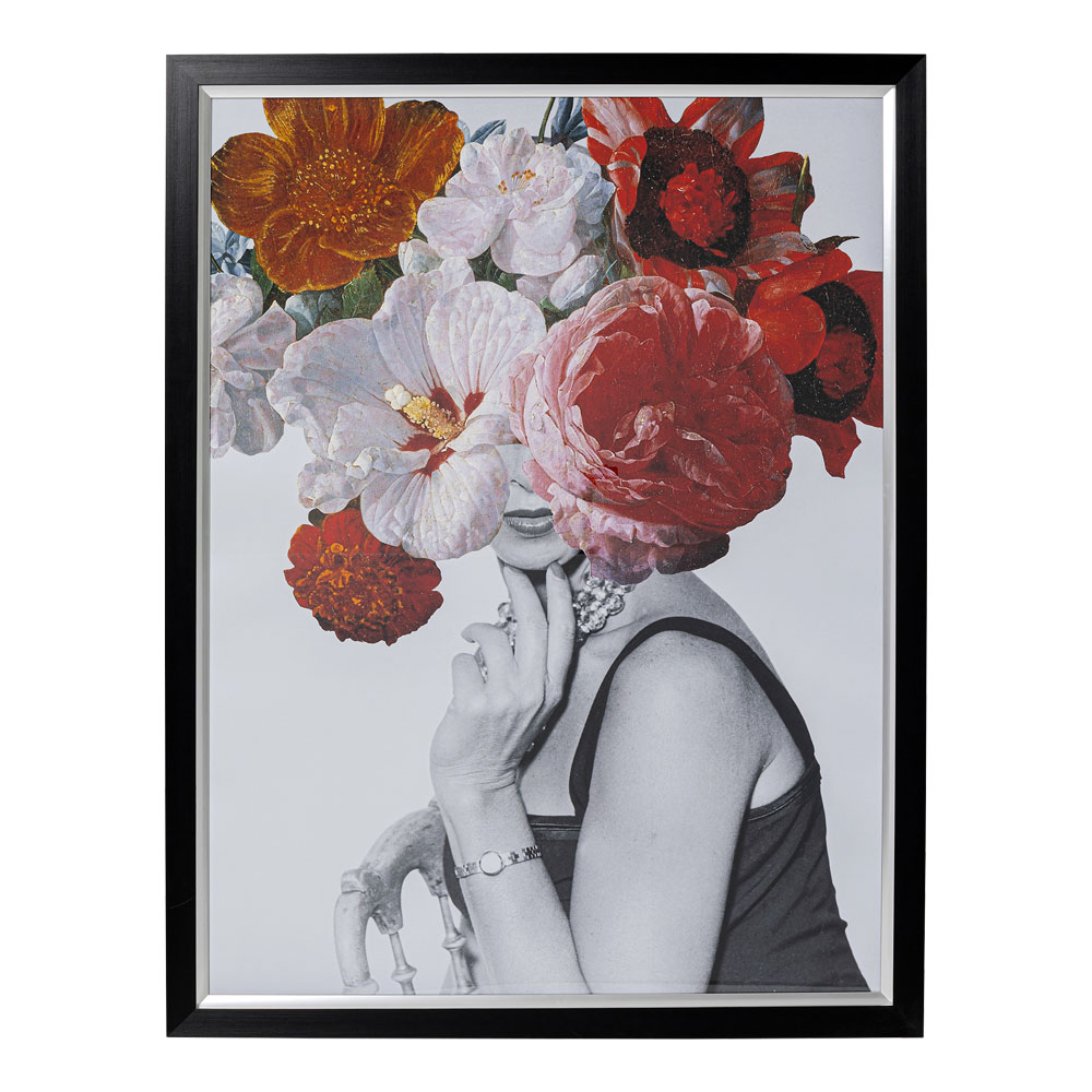 廃番】フラワーレディ 152x117cm ピクチャーフレームアート ｜【KARE