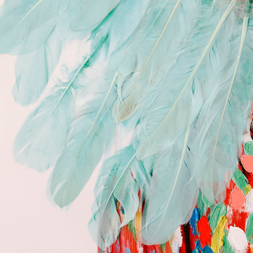 ヘッドドレスドッグ80×80cm キャンバスピクチャー ｜【KARE】ドイツの