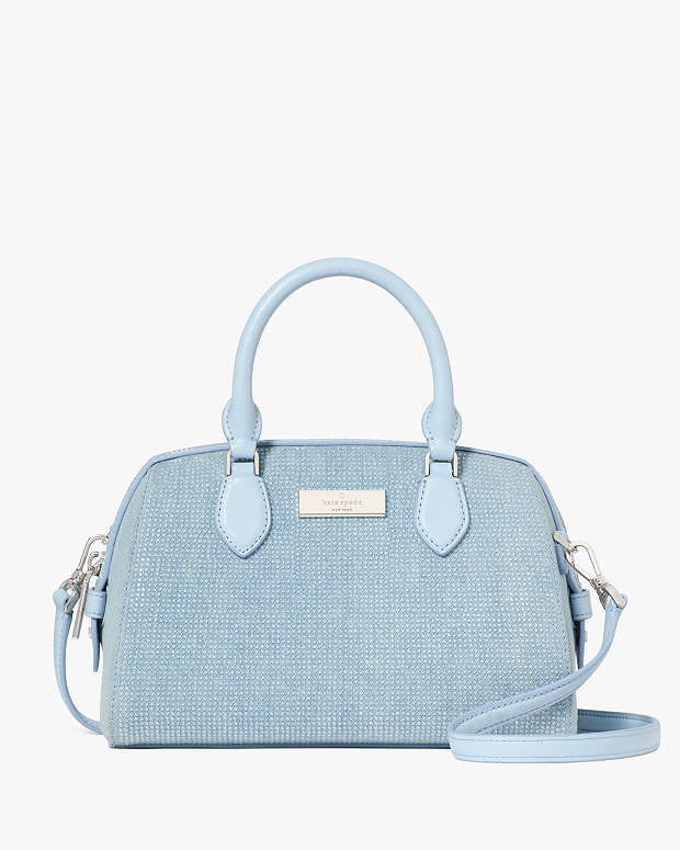 Madison Studded Denim Small Dolly Duffle | Kate Spade Outlet