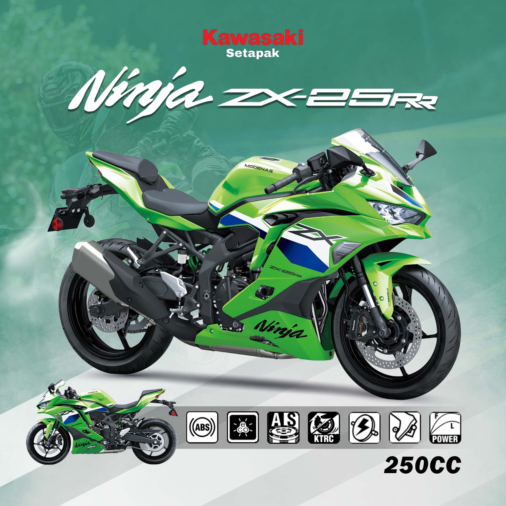 NINJA ZX-25RR CANDY LIME GREEN - EANG CHUN MOTOR SDN BHD (Kawasaki