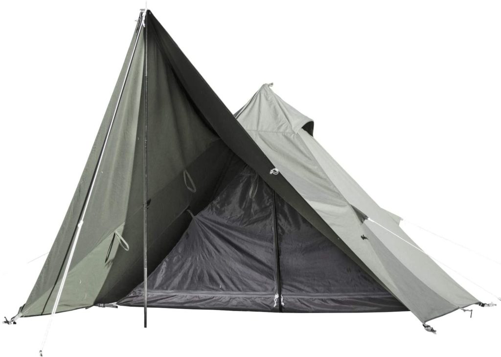 BUNDOK(バンドック)ソロティピー1TC フロントフラップの二股化