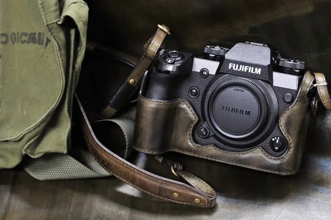 Fujifilm X H1 Leather Camera Case - Combo Set - Kaza-deluxe