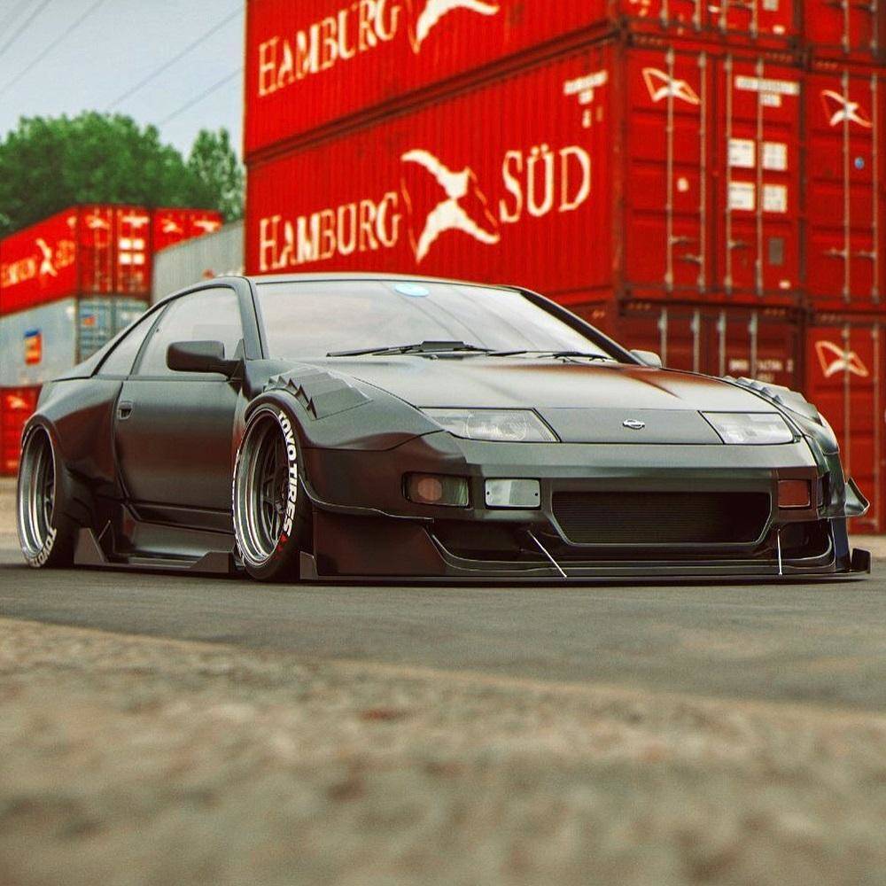 Nissan 300ZX 1990-1996 PMZ-K V2 2 Piece Polyurethane Front Fenders