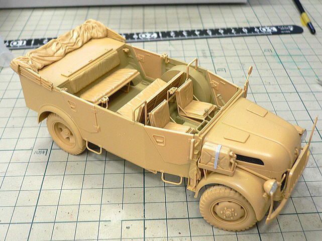 シュタイヤー1500A/01 ドイツ軍大型軍用乗用車 タミヤ 1/35 組立と塗装