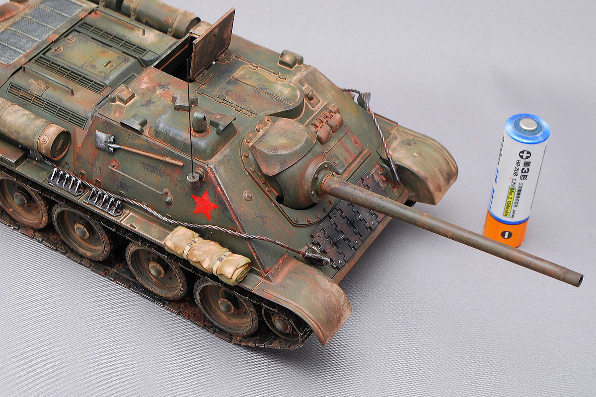 SU-85 ソビエト軍駆逐戦車 タミヤ 1/35 組立と塗装・製作記・完成写真