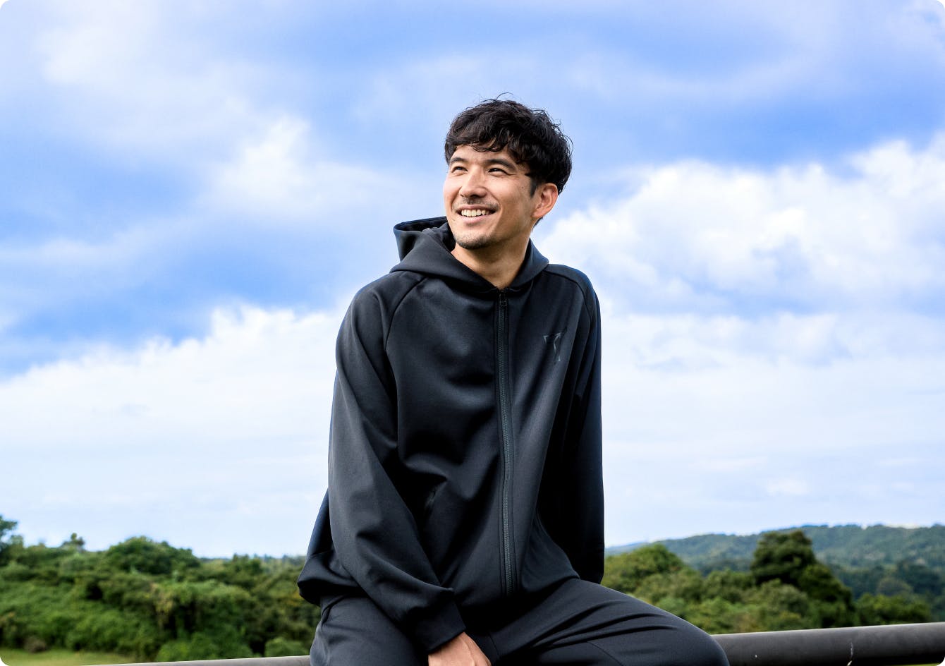 Golf Wear Sweat Long Sleeve Full Zip Hoodie / 上下セット（長袖