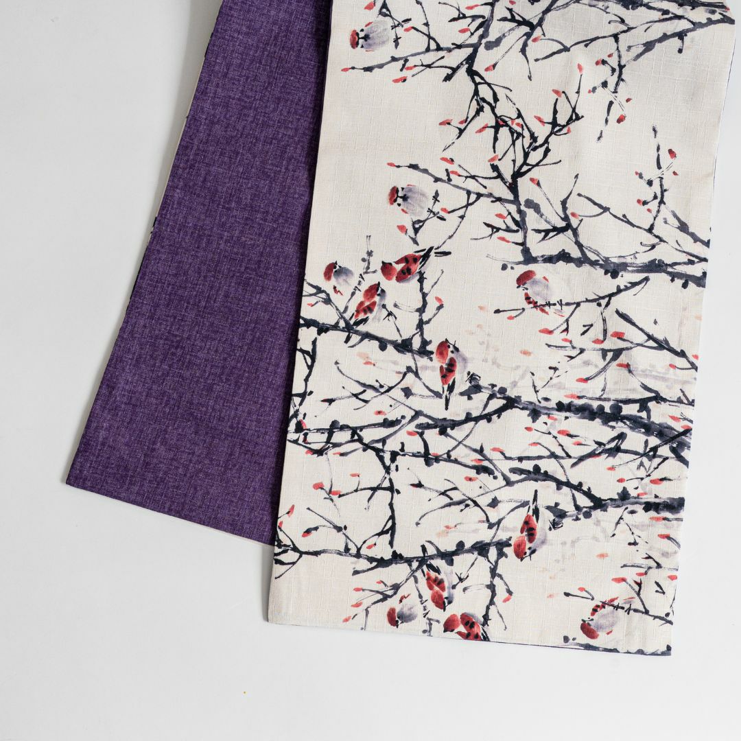 名古屋帯ーレトロMODERN京袋帯 - すずめ（綿100%） | 着物や浴衣なら和