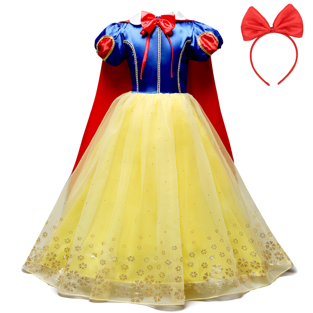 プリンセスドレスセット（白雪姫風）（ドレス・マント・リボン