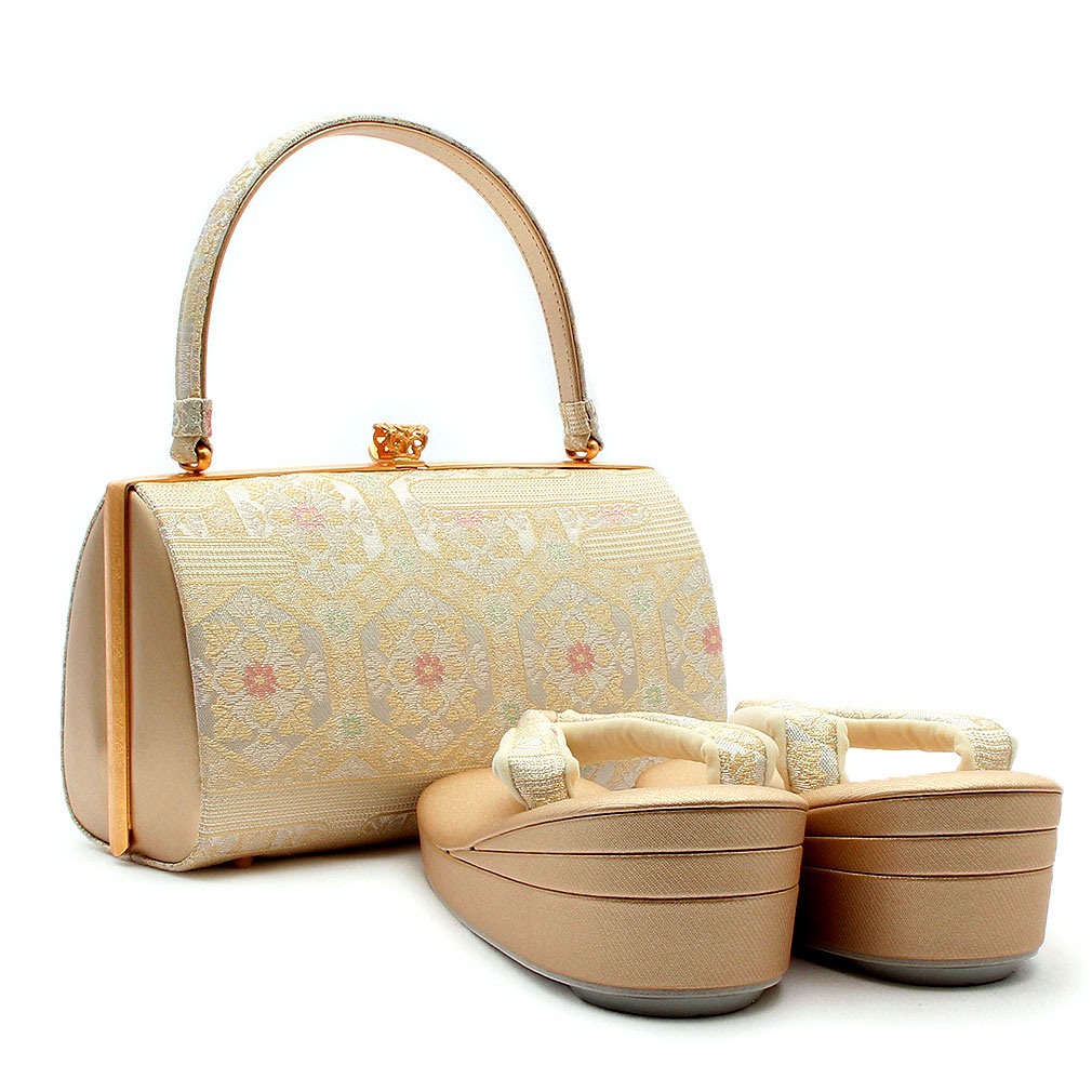 草履バッグ セット 留袖用 訪問着用 ＜紗織＞ Sサイズ Mサイズ Lサイズ
