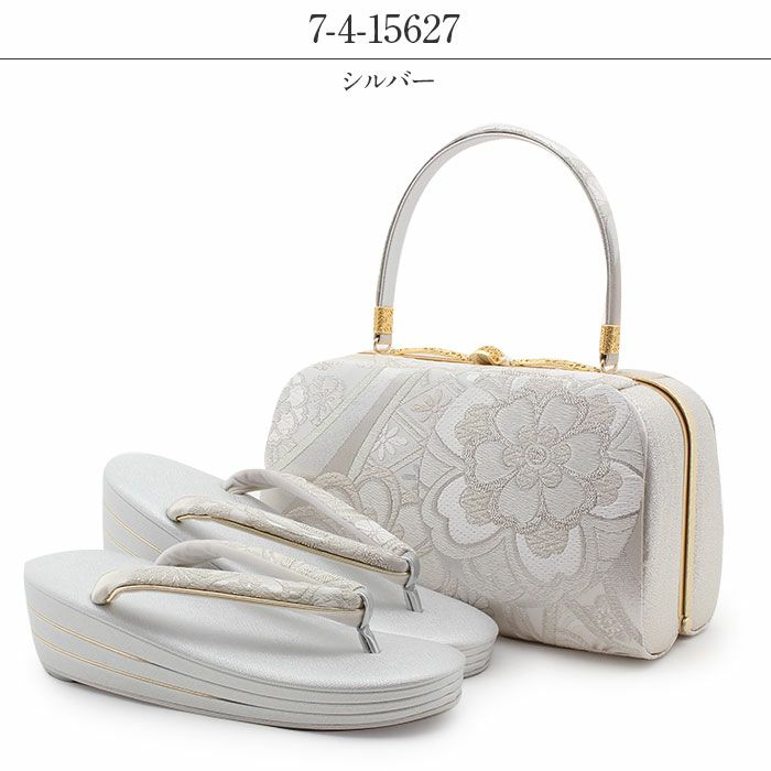 留袖用草履バッグセット 訪問着用 世美庵 Mサイズ Lサイズ フリー 2 金