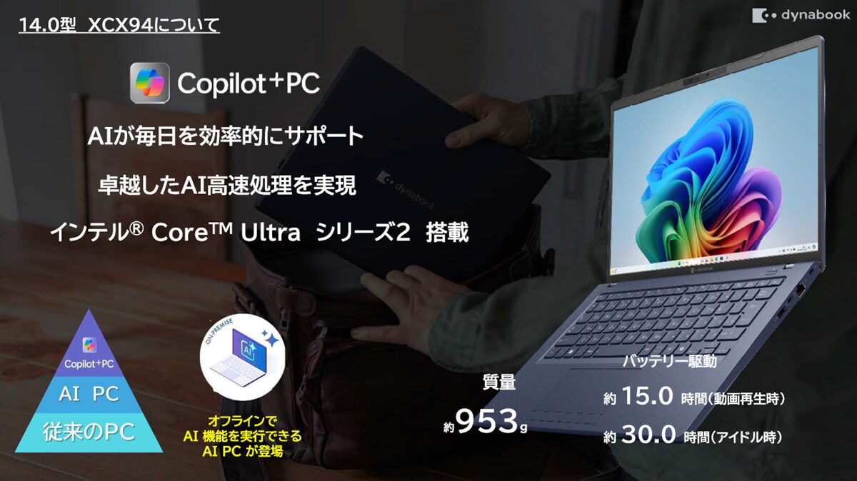 dynabook XCX94 | 2026年度 推奨パソコンのご案内