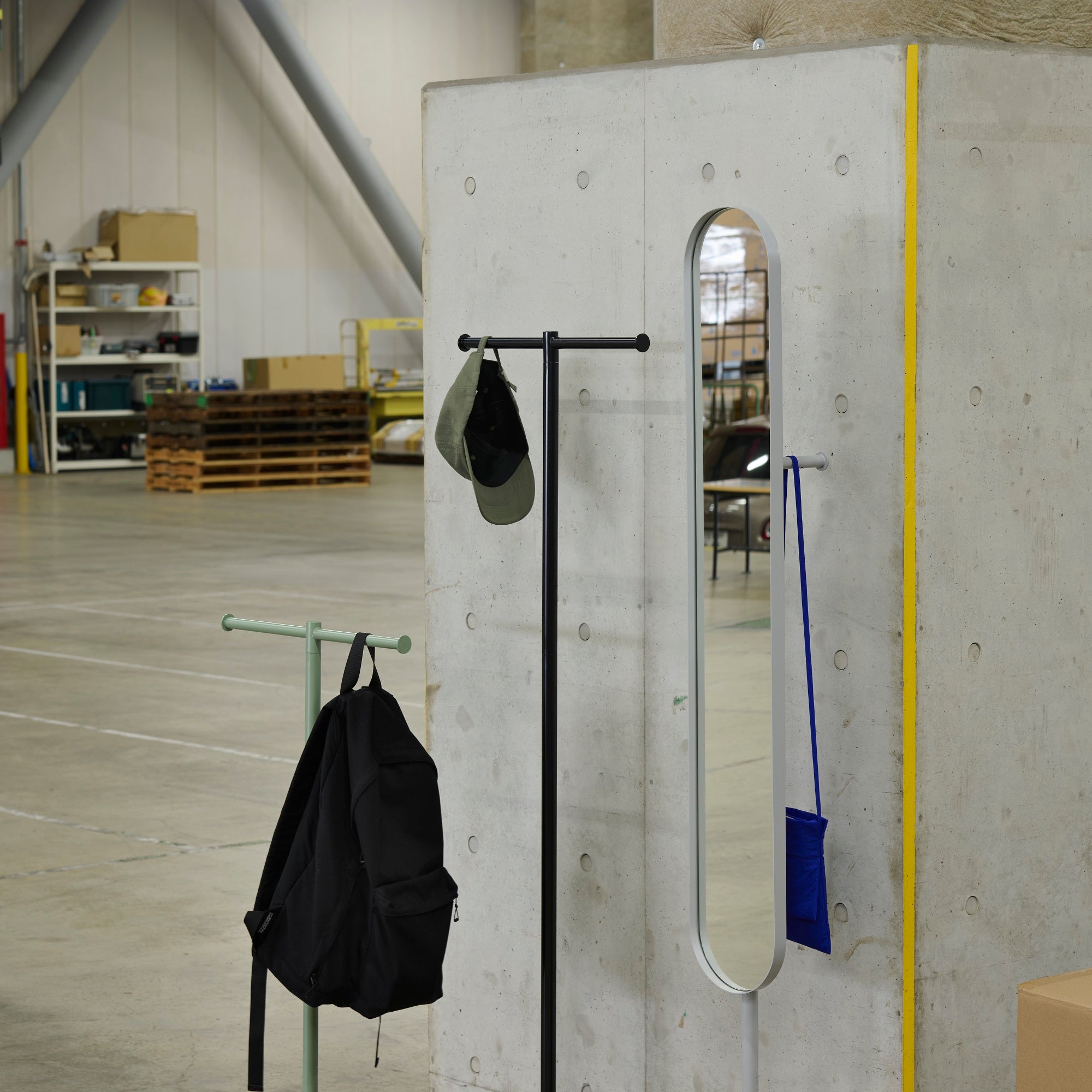 スタンドミラー-01-ライトグレー - KIT