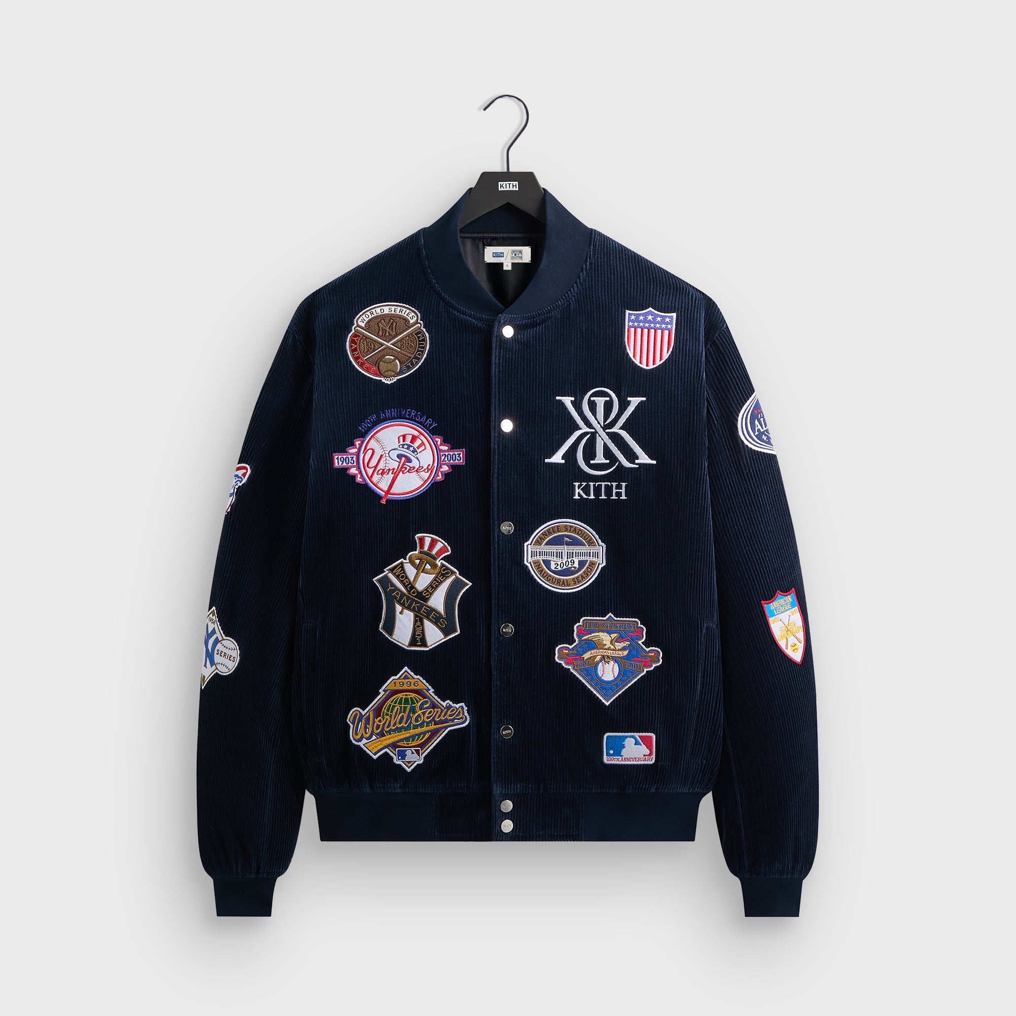 Kith for the New York Yankees Cable Fleece Nelson Sweatshirt - Nocturn