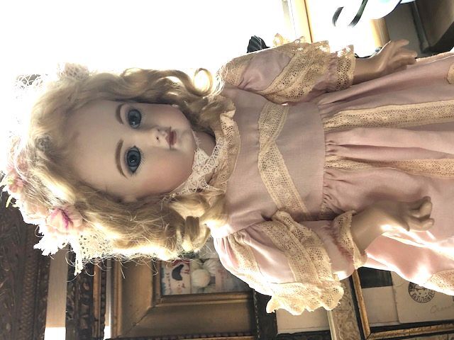 リプロビスクドール,フレンチ,デポゼEJジュモー,42cm,青目,ブロンド