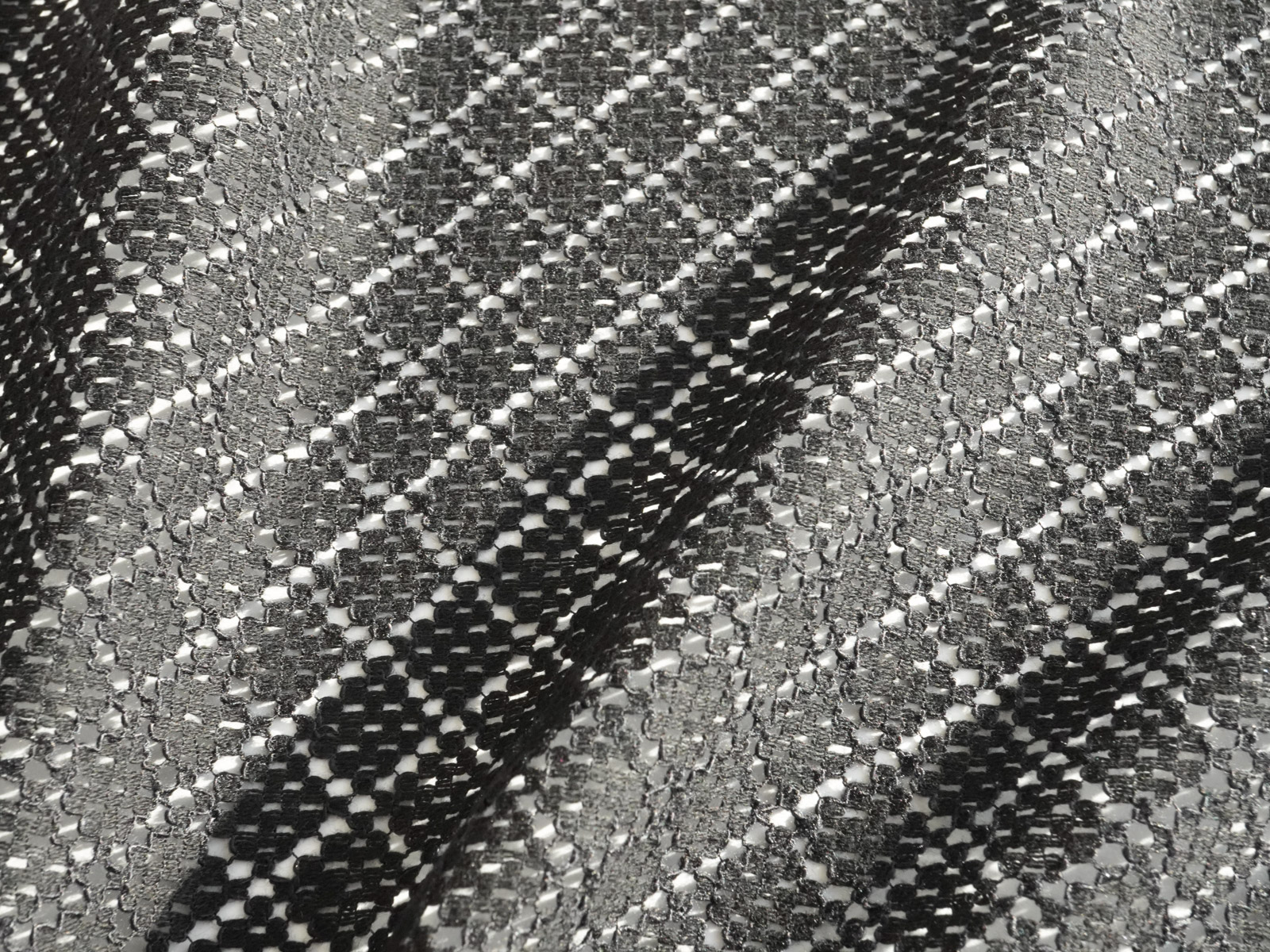 KKF2960 1 T／Cジオメトリックレース｜無地染｜綿・綿混｜小紋工房