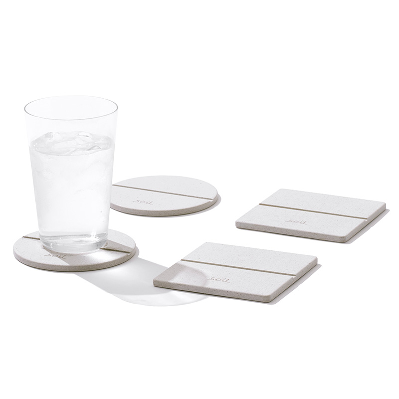 soil｜GEM コースター2枚組 サークル/スクエア | KONCENT Web shop